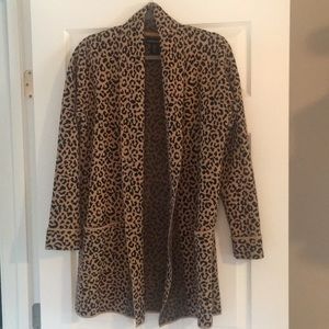 Cynthia Rowley Leopard Cardigan Sweater 🐆